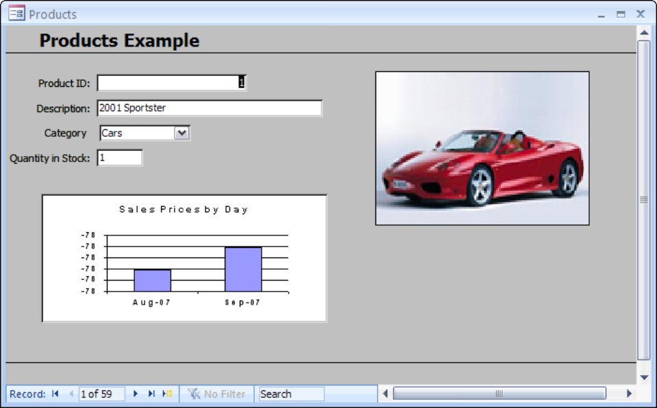 Recalculating the graph in Form View